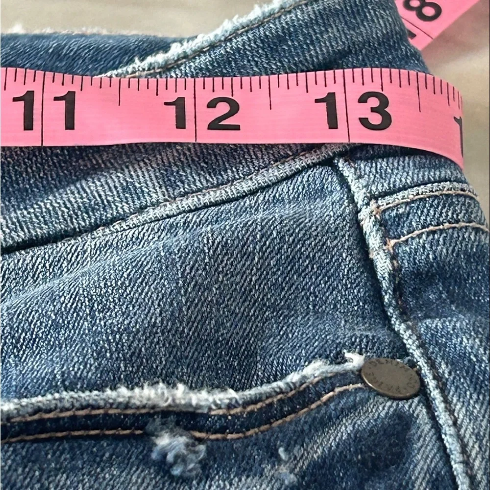 PAIGE Verdugo Ankle Jeans Womens 27 Dark Wash Skinny Raw Hem Distressed Stretch